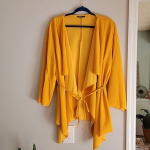 NWOT Waterfall Collar Belted Coat size 4x …